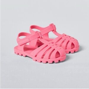 Zara kids, Pink, Rubberized cage sandals, 6.5 (5.3 inches)